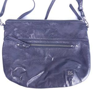 The Sak Black Pebbled Leather Crossbody Shoulder P